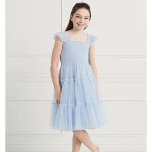 Hill House Home Tiny Tulle Ellie Nap Dress powder blue tulle. Size 11/12 girls.